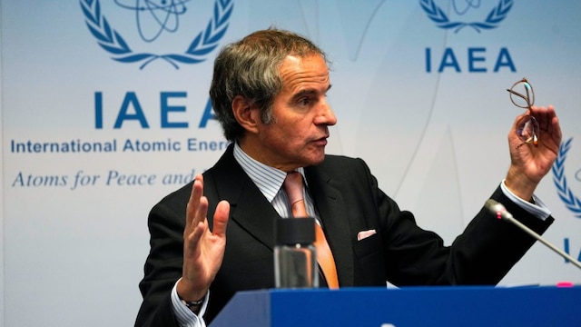 Rafael Mariano Grossi, the director-general of the  Atomic Energy Agency. (AP photo)

