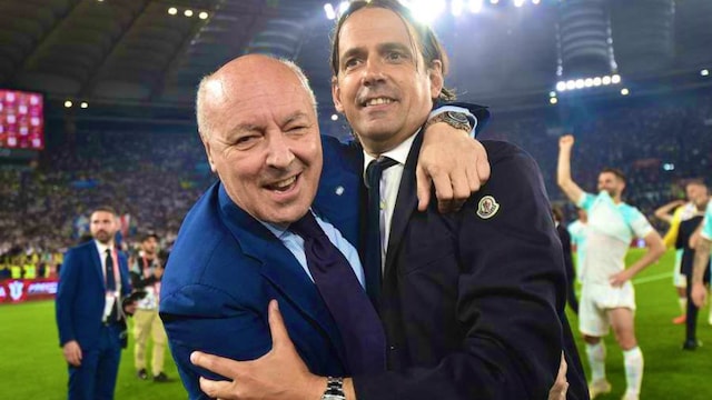 Inter's Marotta with Inzaghi (X)