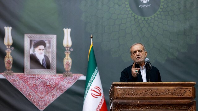 Iran's President Masoud Pezeshkian. (AFP photo)