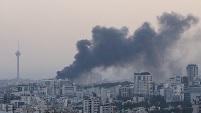  Israel strikes Headquarters Of Iranian Revolutionary Guards (Reuters Image)