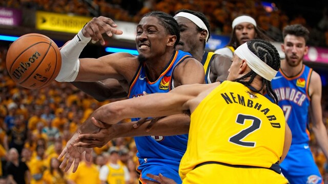 OKC Thunder's Jalen Williams in action in Game 6 (AP)