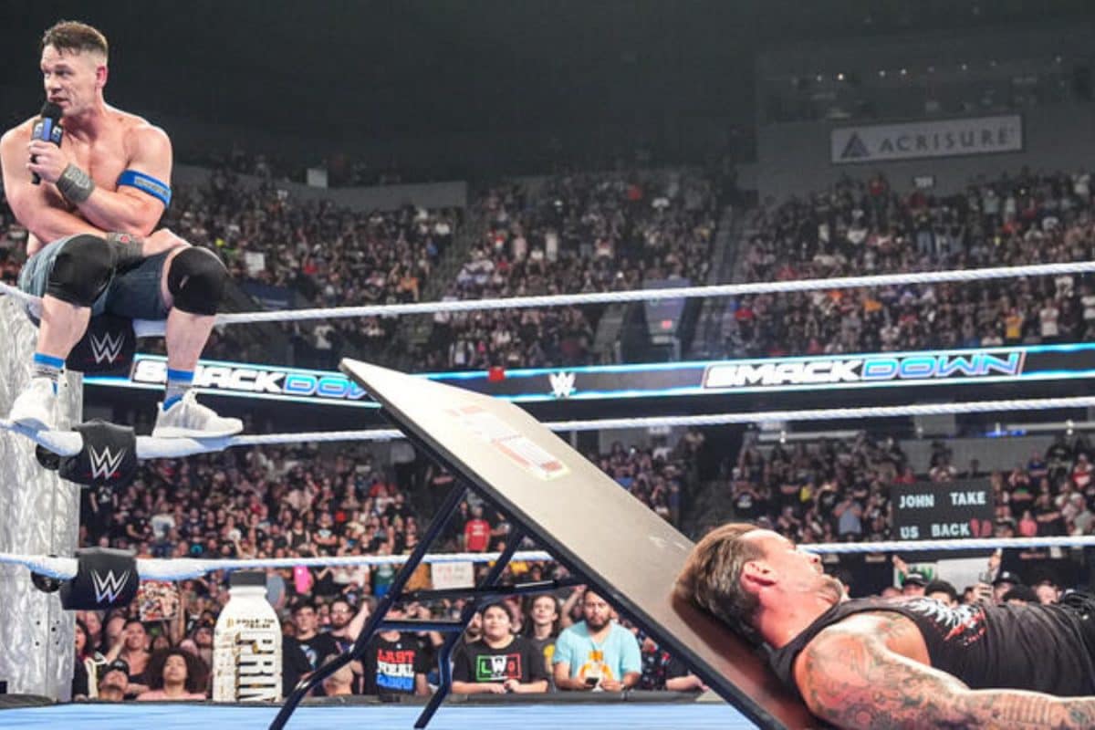 John Cena Turns (Breaks) The Table To Deliver Reverse 'Pipe Bomb' Promo To CM Punk: WATCH