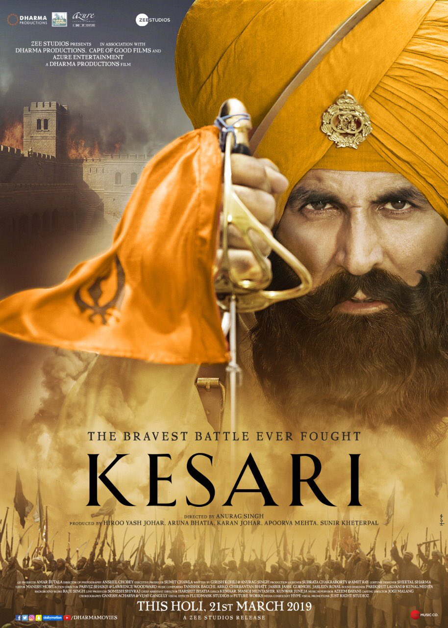  Kesari: The film delivers spine-chilling action as Havildar Ishar Singh leads 21 Sikh soldiers against 10,000 Pashtun invaders in one of history’s greatest last stands. Directed by Anurag Singh, it stars Akshay Kumar, Parineeti Chopra, and a stellar supporting cast.