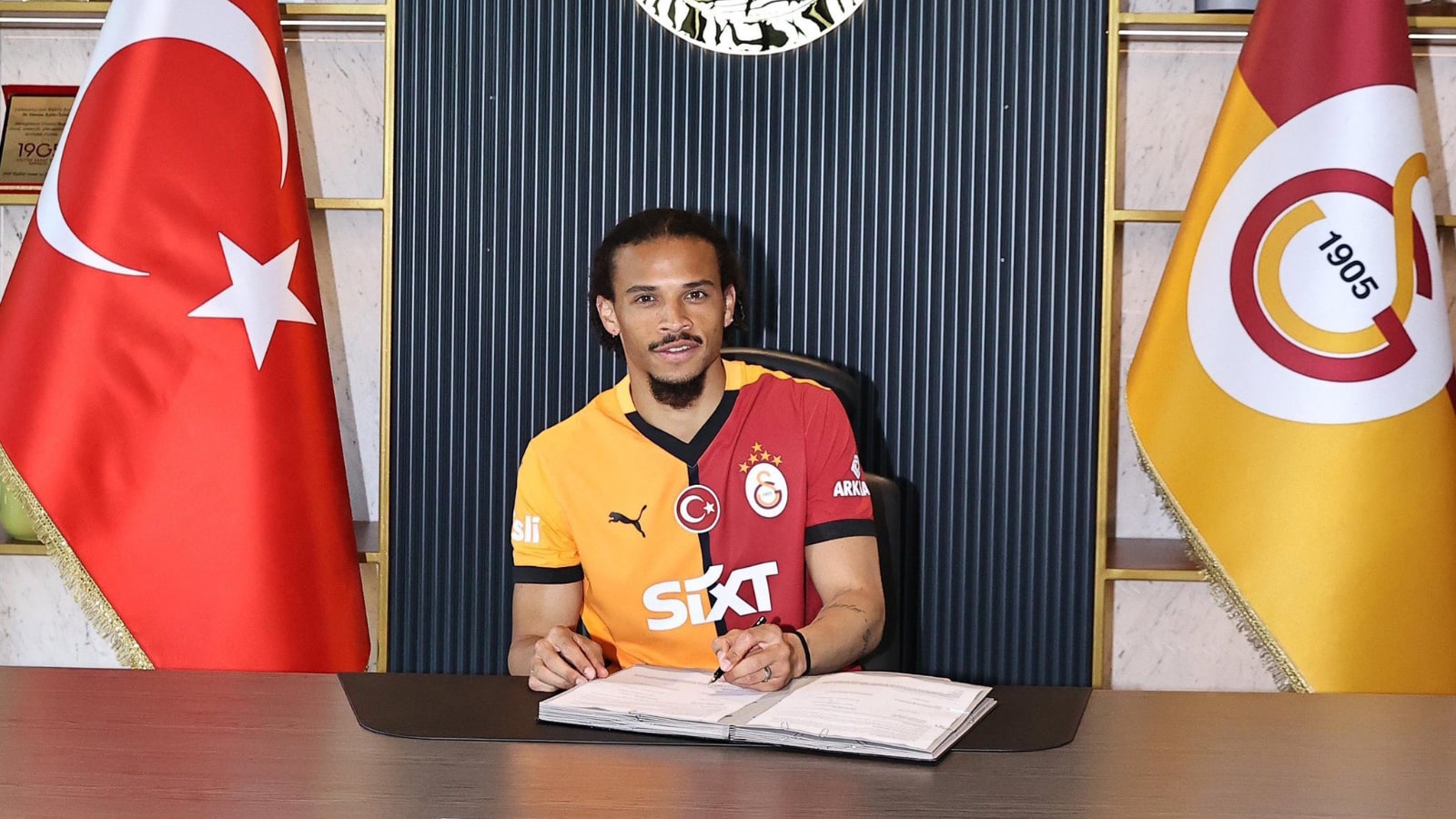 Leroy Sane Officially Unveiled As Galatasaray Player; Walks Out Of Bayern For Free
