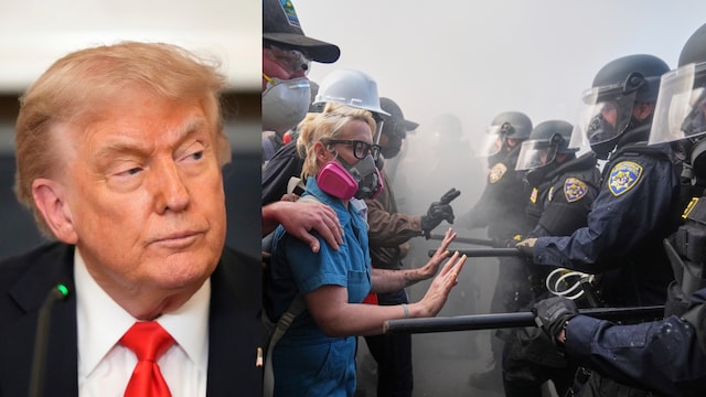Donald Trump deploys  Guard troops in Los Angeles (AP Image)
