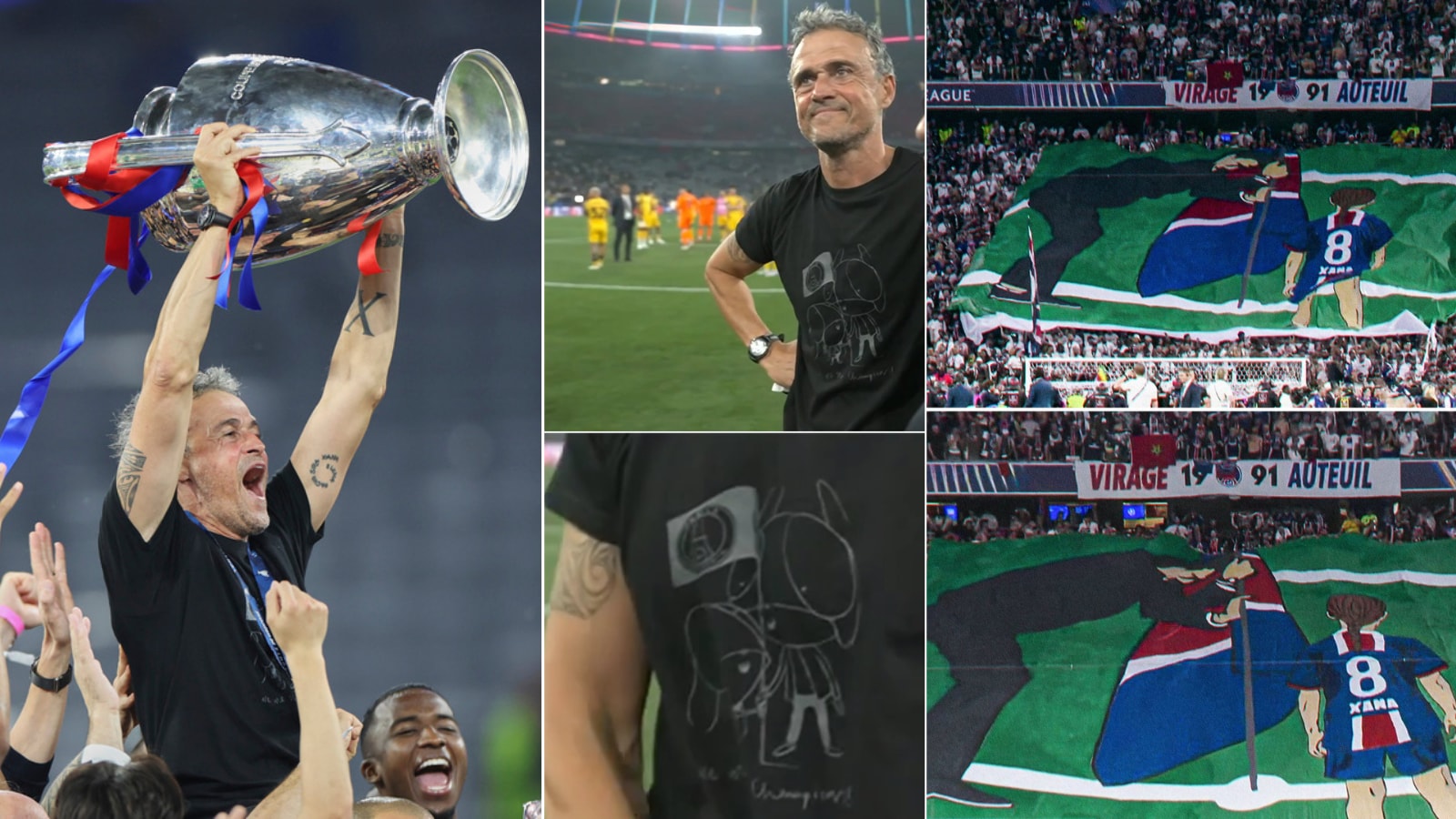 Luis Enrique Gets ‘Emotional’ On PSG Fans’ Xana Tifo After Champions League Win | Football News