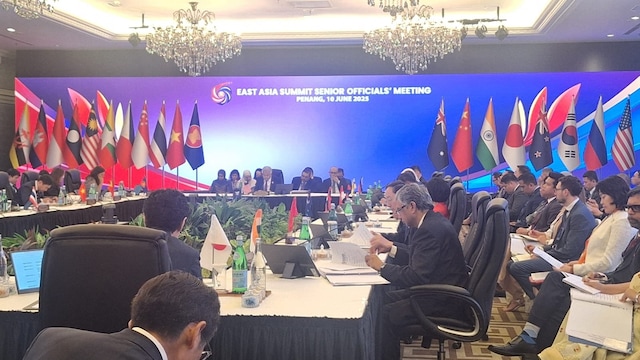 Secretary (East) P. Kumaran led the delegation at the East Asia Summit Senior Officials' Meeting held in Penang, Malaysia. (Image via X/@MEAIndia)