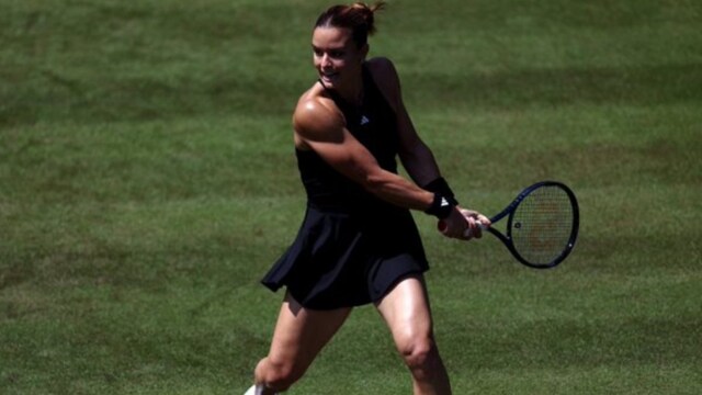Maria Sakkari in action at Bad Homburg Open (X)