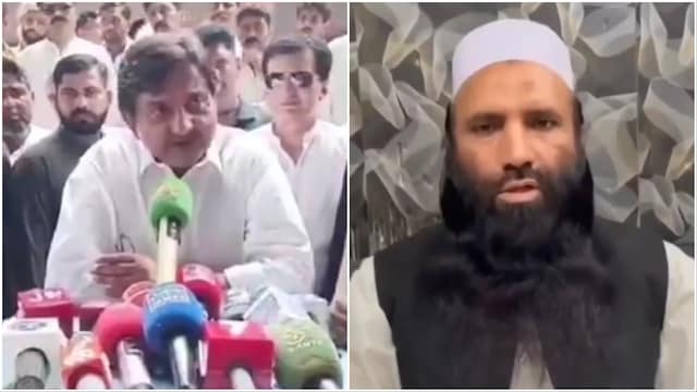 Pakistani Minister Malik Ahmad Khan (L)/ Saifullah Kasuri (R) (Video screengrabs/Social Media)