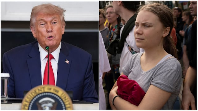 Donald Trump/Greta Thunberg (Photos: AP)