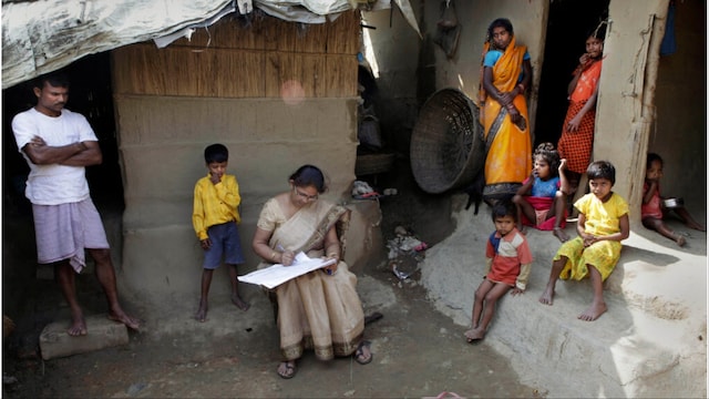 A file photo showing census work in Assam (PTI)