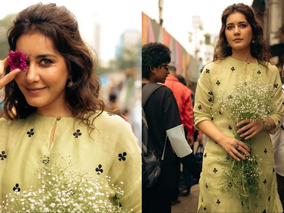 rashi khanna green dress Ivy Placket Linen Midi Dress-Hunter Green Ikat main image 1
