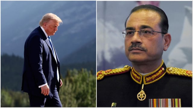 File photos of Donald Trump/Asim Munir (AP)