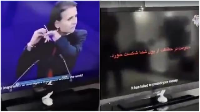 Iranian TV reportedly hacked (Video screengrabs/Social Media)