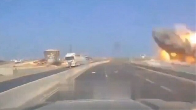 Iranian missile strike in Israel (Video screengrab/Social Media)