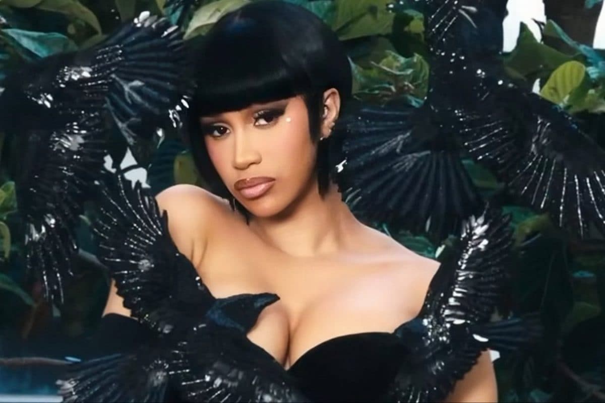 Cardi B Drops New Album Teaser Wearing Rahul Mishra’s Iconic Sculptural 3D Ravens