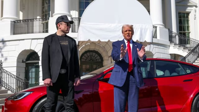 The car was purchased during a White House photo-op to promote Elon Musk’s company Tesla. 