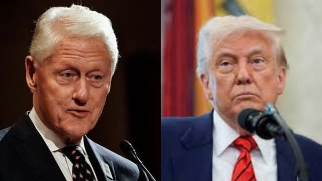 Bill Clinton and Donald Trump