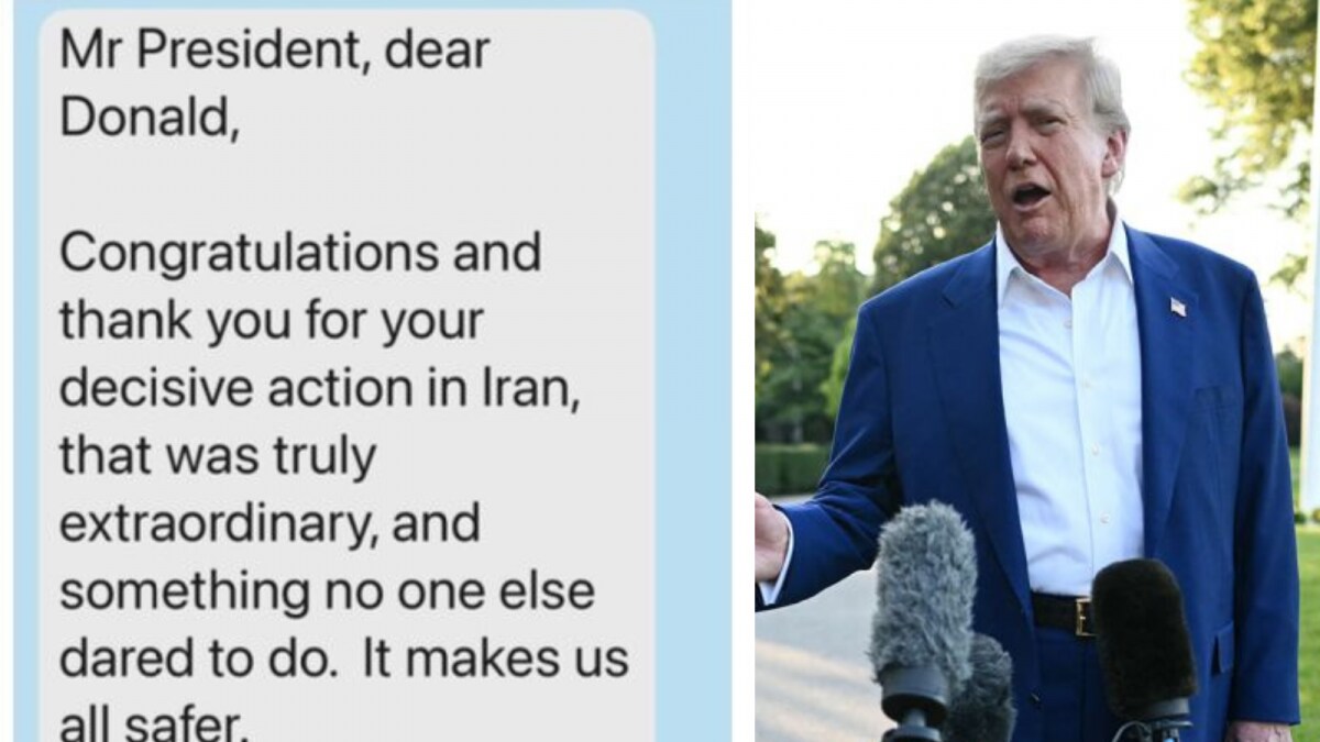 'Dear Donald': Trump Posts Screenshot Of NATO Chief Privately Praising US' Iran Strikes