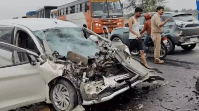 The four people-- three men and a woman travelling in the car-- died on the spot (x)