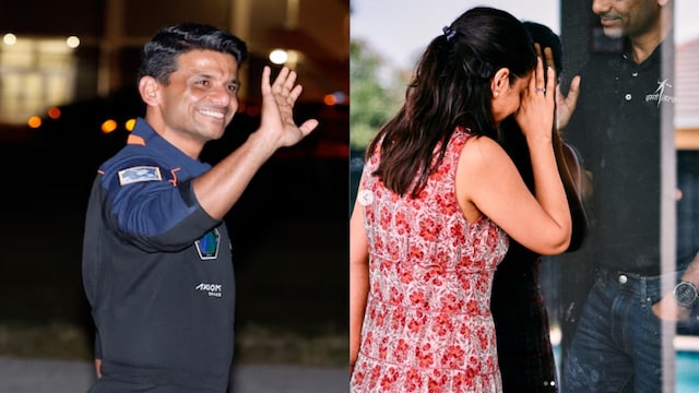 Astronaut Shubhanshu Shukla shares a special note of thanks for wife Kamna.(Instagram/@gagan.shux)