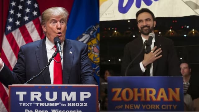 US president Donald Trump and Zohran Mamdani. (File)