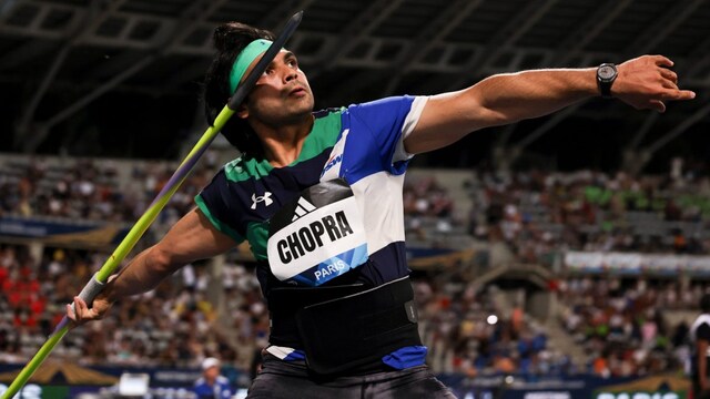 Neeraj Chopra at the Paris Diamond League (X)