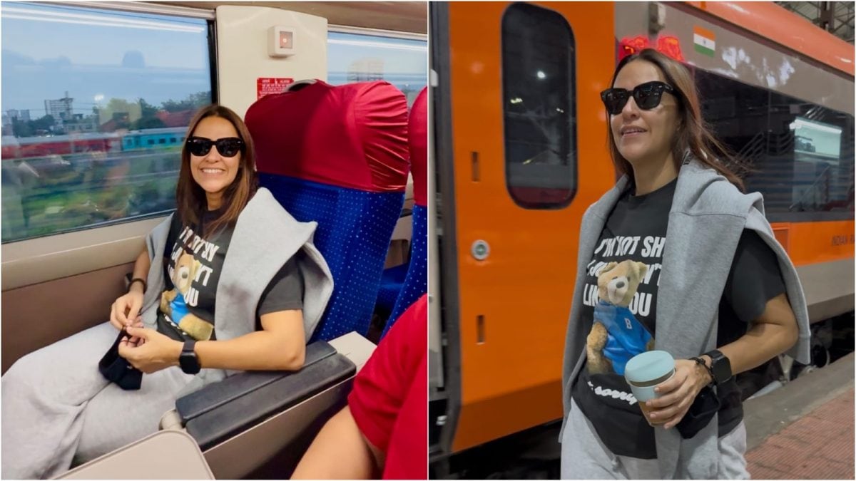 Neha Dhupia Relives Childhood Train Memories During Surat Trip