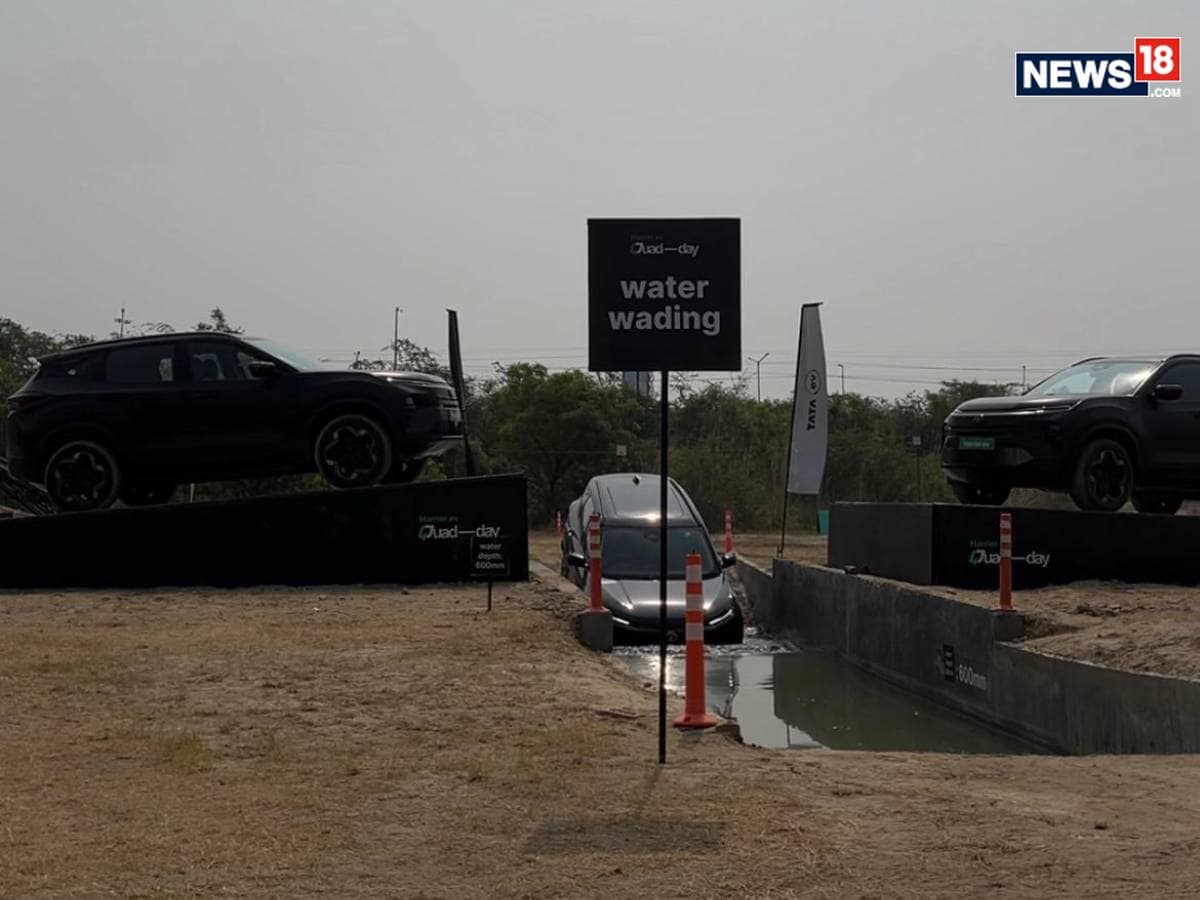 Tata Harrier Electric. (Photo: Shahrukh Shah/ News18) Tata Harrier Electric. (Photo: Shahrukh Shah/ News18)