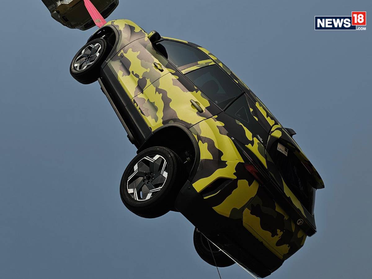 Tata Harrier Electric. (Photo: Shahrukh Shah/ News18) Tata Harrier Electric. (Photo: Shahrukh Shah/ News18)