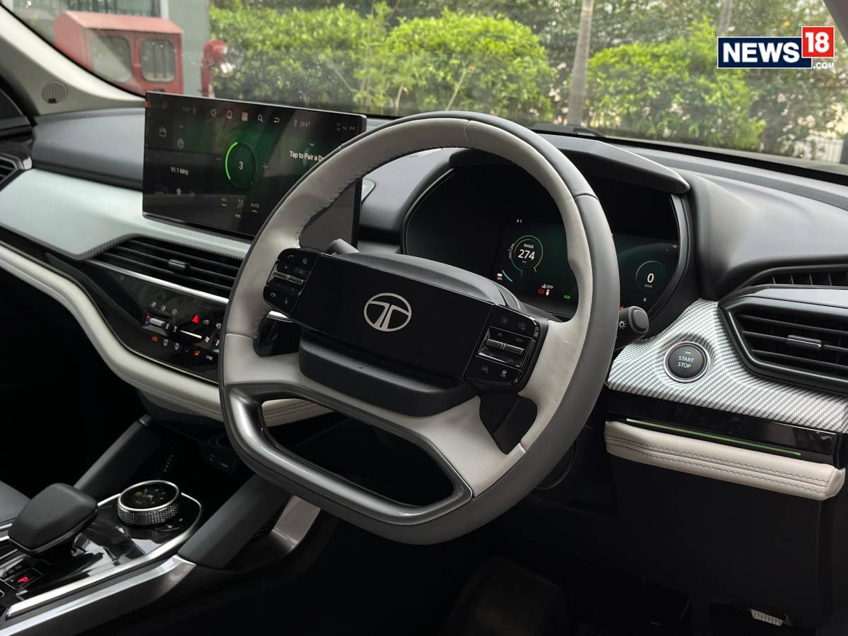 Tata Harrier Electric. (Photo: Shahrukh Shah/ News18) Tata Harrier Electric. (Photo: Shahrukh Shah/ News18)