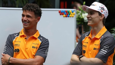 Lando Norris and Oscar Piastri of McLaren (X)
