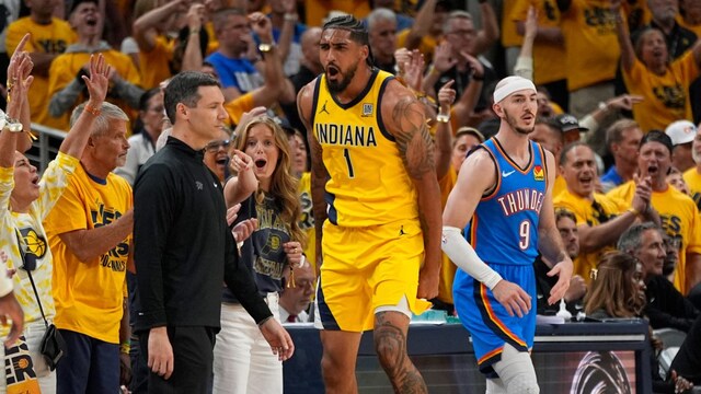Obi Toppin led the scoring for a spirited Pacers, who now force a Game 7 against OKC for the championship (AP)