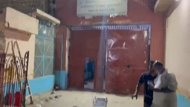 Witnesses reported heavy gunfire in and around the jail premises.