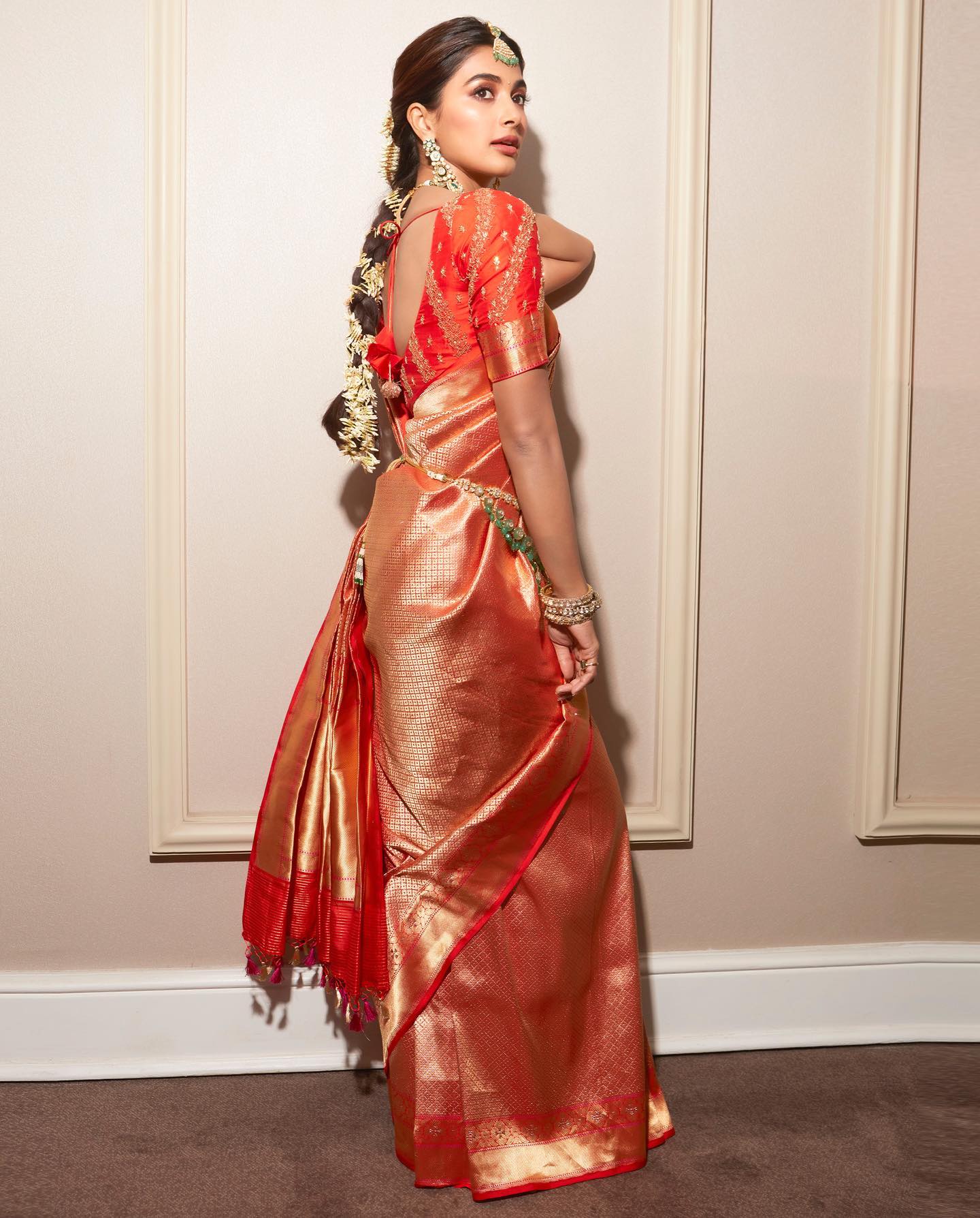 Pooja Hegde in saree