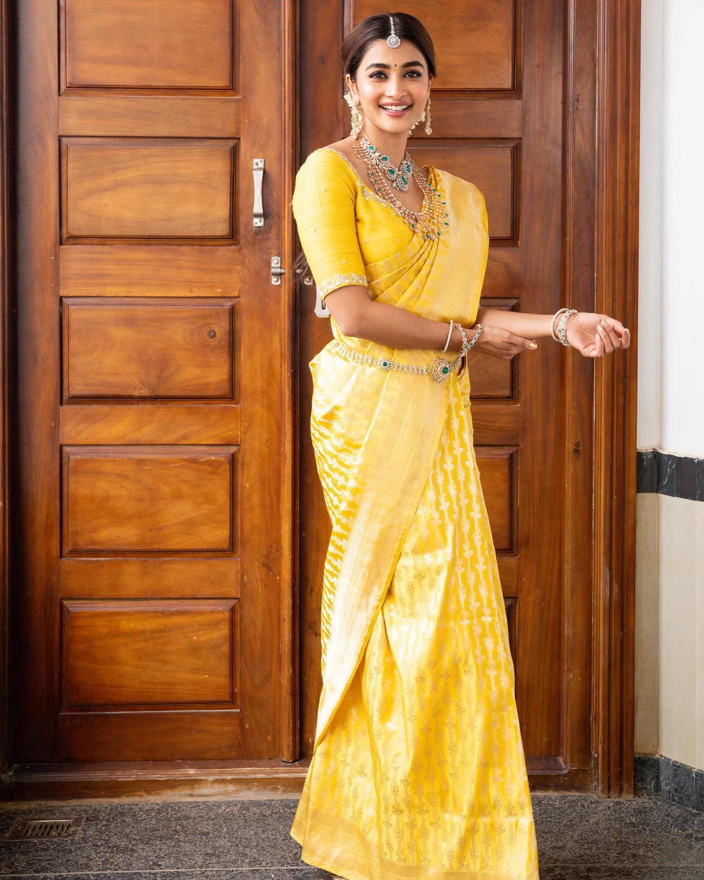 Pooja Hegde in saree