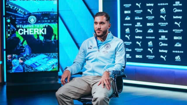 Rayan Cherki with Manchester City (X)
