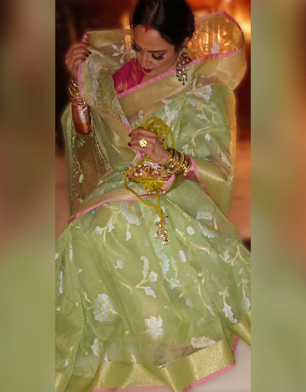 Rekha in saree Rekha in saree