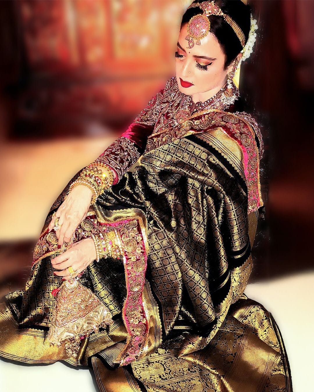 Rekha in saree Rekha in saree