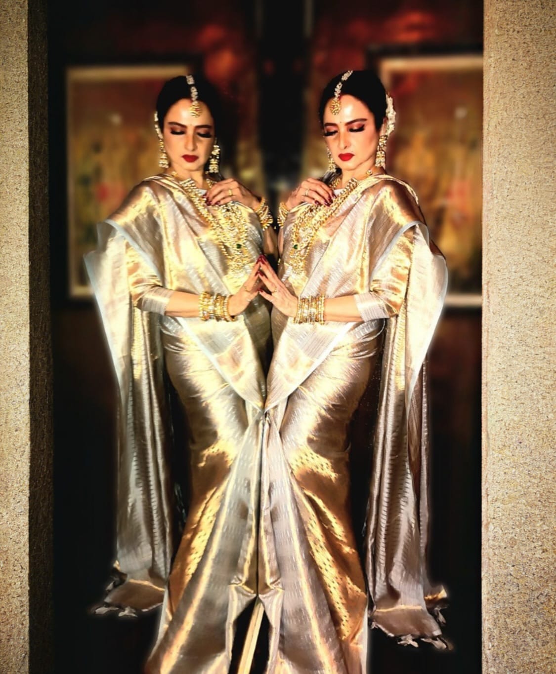 Rekha in saree Rekha in saree