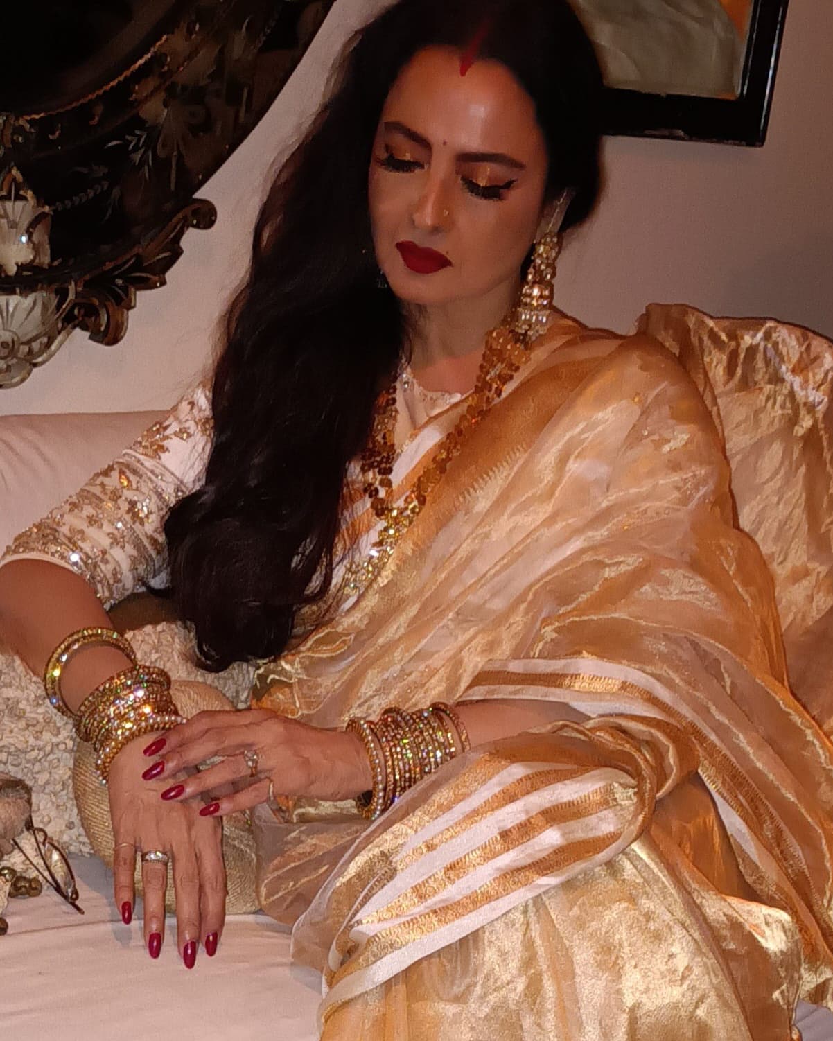 Rekha in saree Rekha in saree