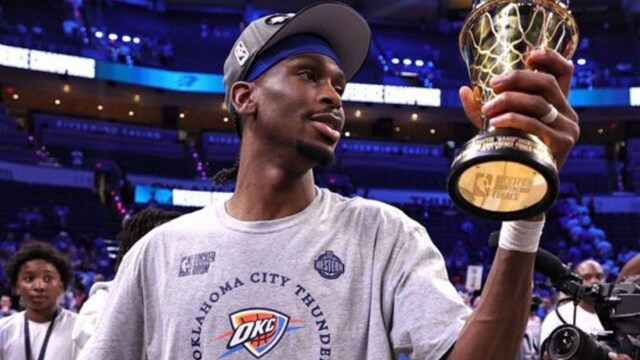 OKC's Shai Gilegeous-Alexander was the fulcrum of the title-winning squad throughout the season (AFP)