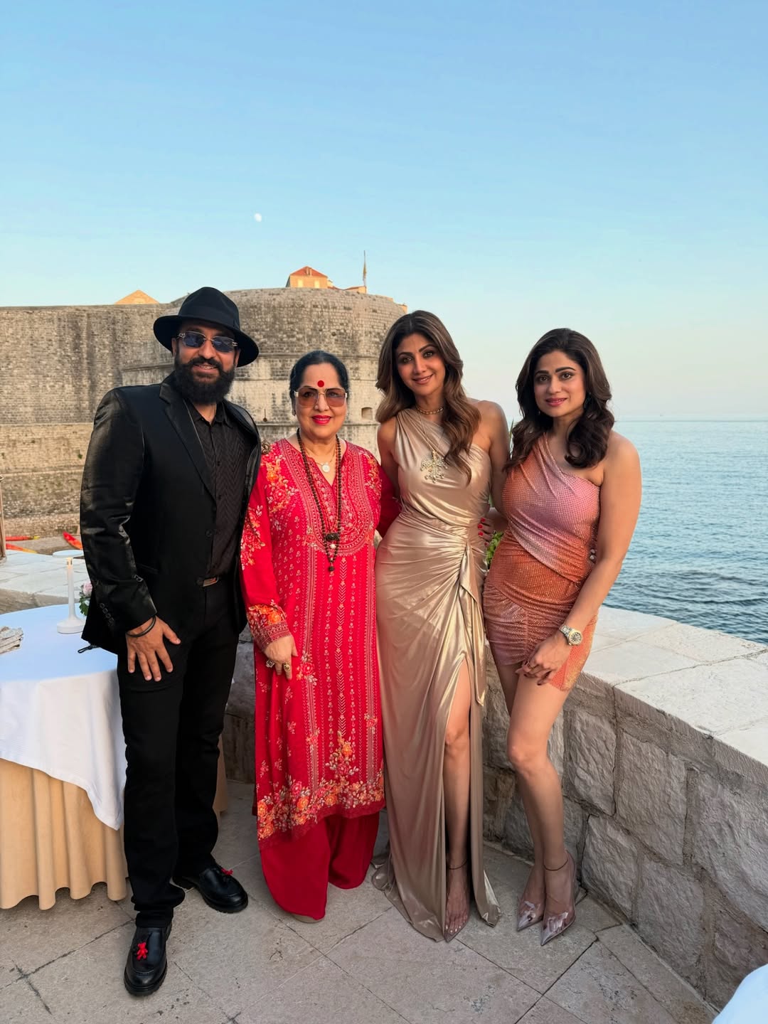 They also shared a heartwarming family moments with her mother and sister Shamita Shetty. (Image: Instagram) They also shared a heartwarming family moments with her mother and sister Shamita Shetty. (Image: Instagram)