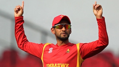 Zimbabwe's Sikander Raza. (AFP Photo)