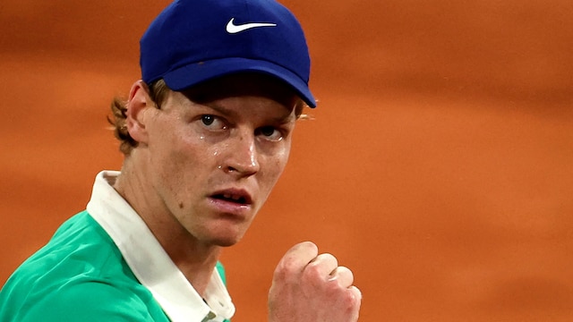 Jannik Sinner ended Novak Djokovic's record dream. (AFP Photo)