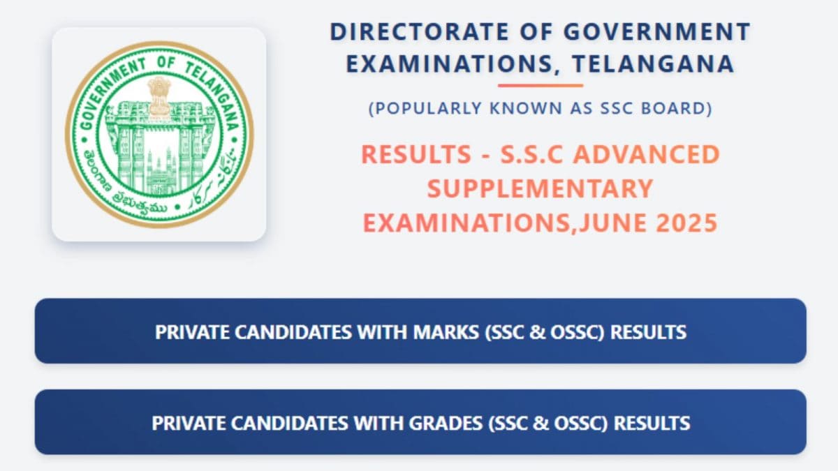TS SSC Supplementary Result 2025 Out, Direct Link To Download 10th Scorecards Here