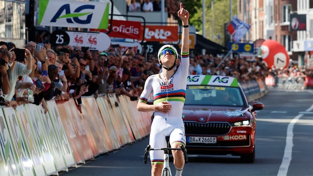 Tadej Pogacar secured a podium finish in the final stage. (AP/File Photo) 