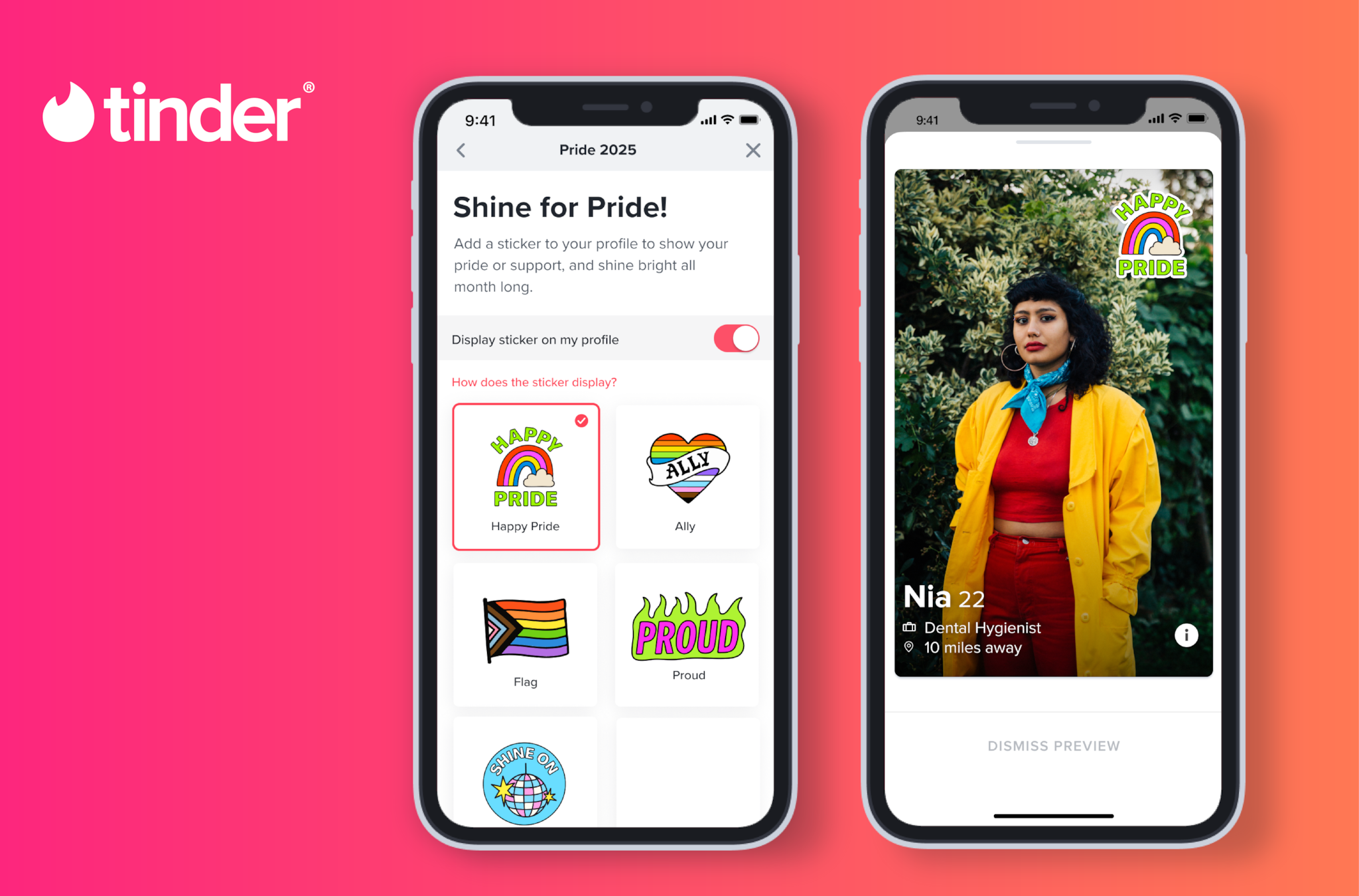 Tinder Pride Month celebration Tinder Pride Month celebration