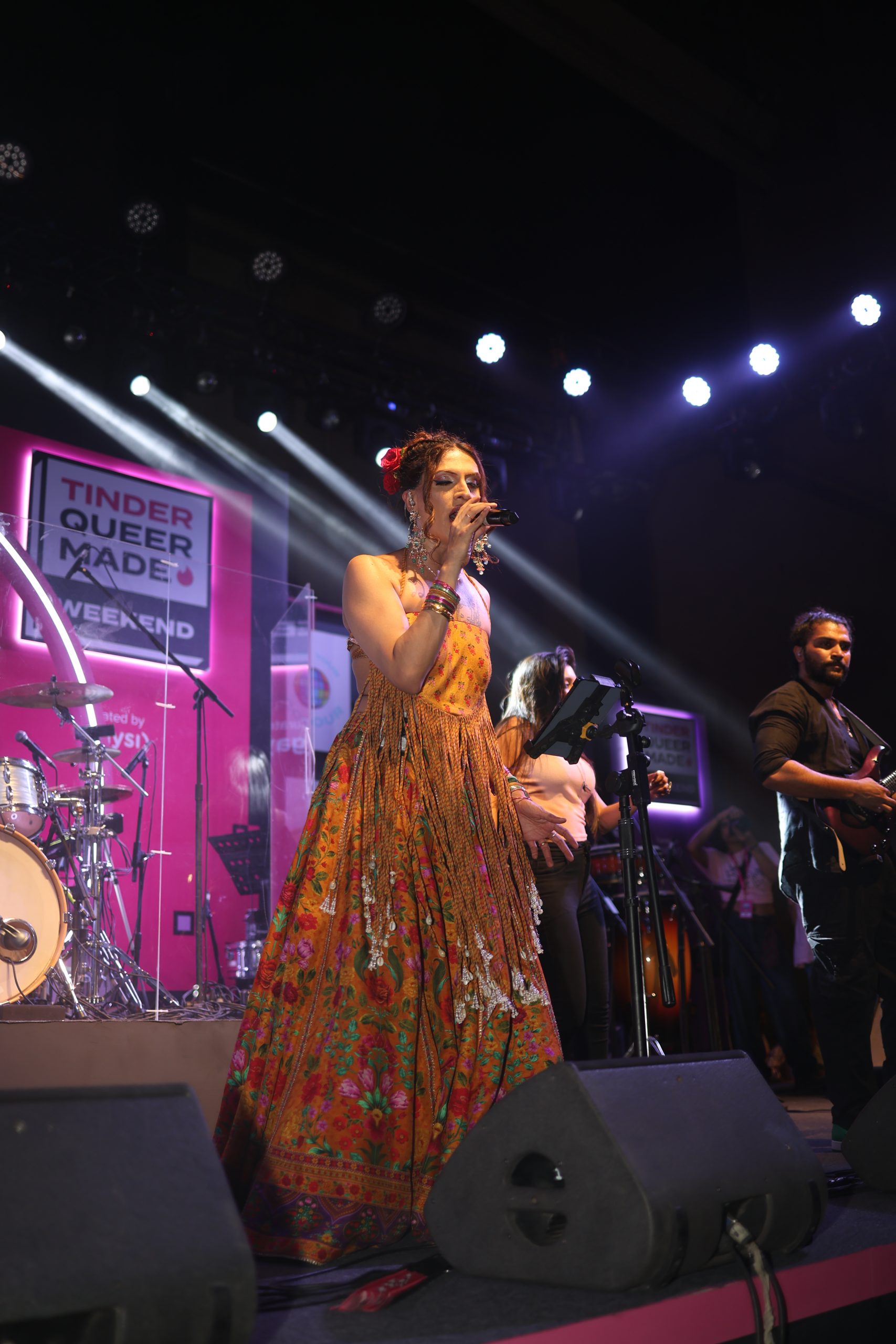 Bringing bold and brilliant homegrown talent to the forefront, Delhi’s lineup included:Rani Ko-HE-Nur aka Sushant Divgikar – an internationally acclaimed performer, recording artist, and human rights activist.
DJ Della – a dancefloor queen known for high-energy sets blending Bollywood, Afro, and Techno House.
Lola & Mohan – a genre-blending duo fusing classical, Arab-rooted vocals with immersive, multi-instrumental soundscapes.
DUA – a Delhi-based pop collective that blends Hindi pop with English hits, delivering lush harmonies and genre-fluid performances. The group features Ishmeet, Surabhi, Tushar, Rudra, and Rohit.
LadyFingers – an electric singer, songwriter, and rapper blending music, comedy, and theatre.
Pavani Mehra – a rapper-singer known for her raw, heartfelt, and magnetic sound. Bringing bold and brilliant homegrown talent to the forefront, Delhi’s lineup included:Rani Ko-HE-Nur aka Sushant Divgikar – an internationally acclaimed performer, recording artist, and human rights activist.
DJ Della – a dancefloor queen known for high-energy sets blending Bollywood, Afro, and Techno House.
Lola & Mohan – a genre-blending duo fusing classical, Arab-rooted vocals with immersive, multi-instrumental soundscapes.
DUA – a Delhi-based pop collective that blends Hindi pop with English hits, delivering lush harmonies and genre-fluid performances. The group features Ishmeet, Surabhi, Tushar, Rudra, and Rohit.
LadyFingers – an electric singer, songwriter, and rapper blending music, comedy, and theatre.
Pavani Mehra – a rapper-singer known for her raw, heartfelt, and magnetic sound.