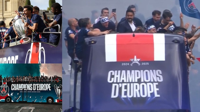 PSG UCL Title Parade. 